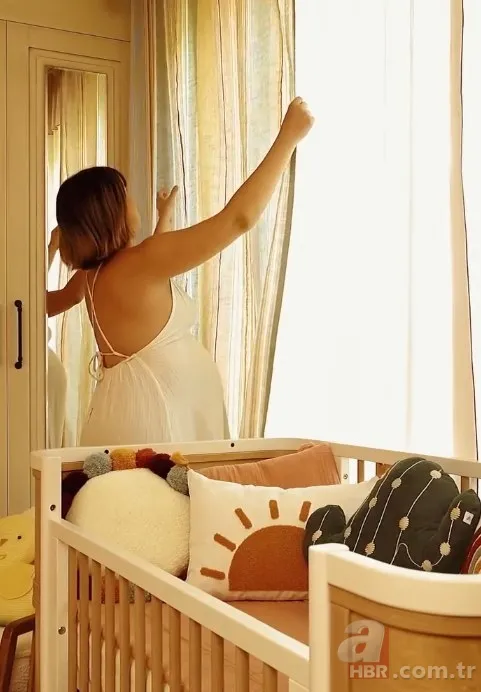 Odan hazır civciv! Gizem Karaca bebeğinin odasını takipçileriyle paylaştı 6