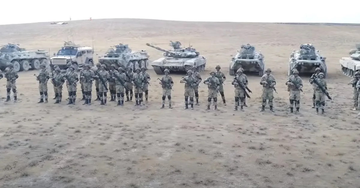 Azerbaycan paylaştı! Türk Ordusundan onur veren görüntü | 2020 TurAZ Kartalı tatbikatında o an...