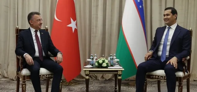 Cumhurbaşkanı Yardımcısı Fuat Oktay Özbekistan Başbakan Yardımcısı Umurzakov ile görüştü
