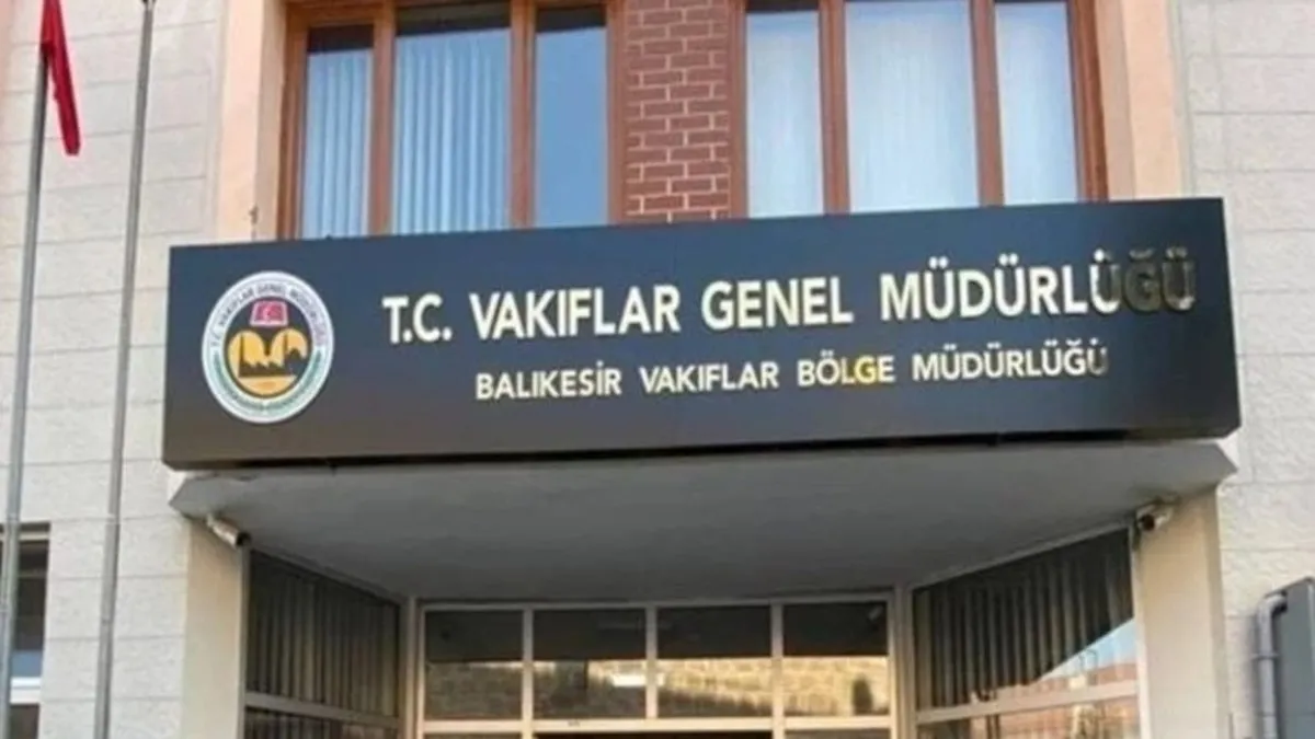 BALIKESİR VAKIFLAR BÖLGE MÜDÜRLÜĞÜ