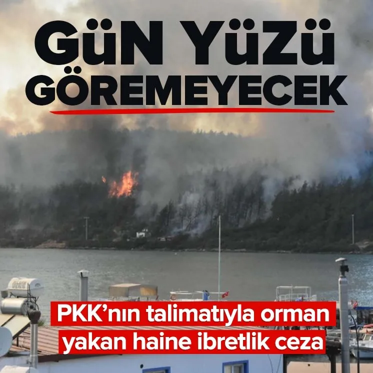 PKK’nın talimatıyla orman yakan hain gün yüzü göremeyecek!
