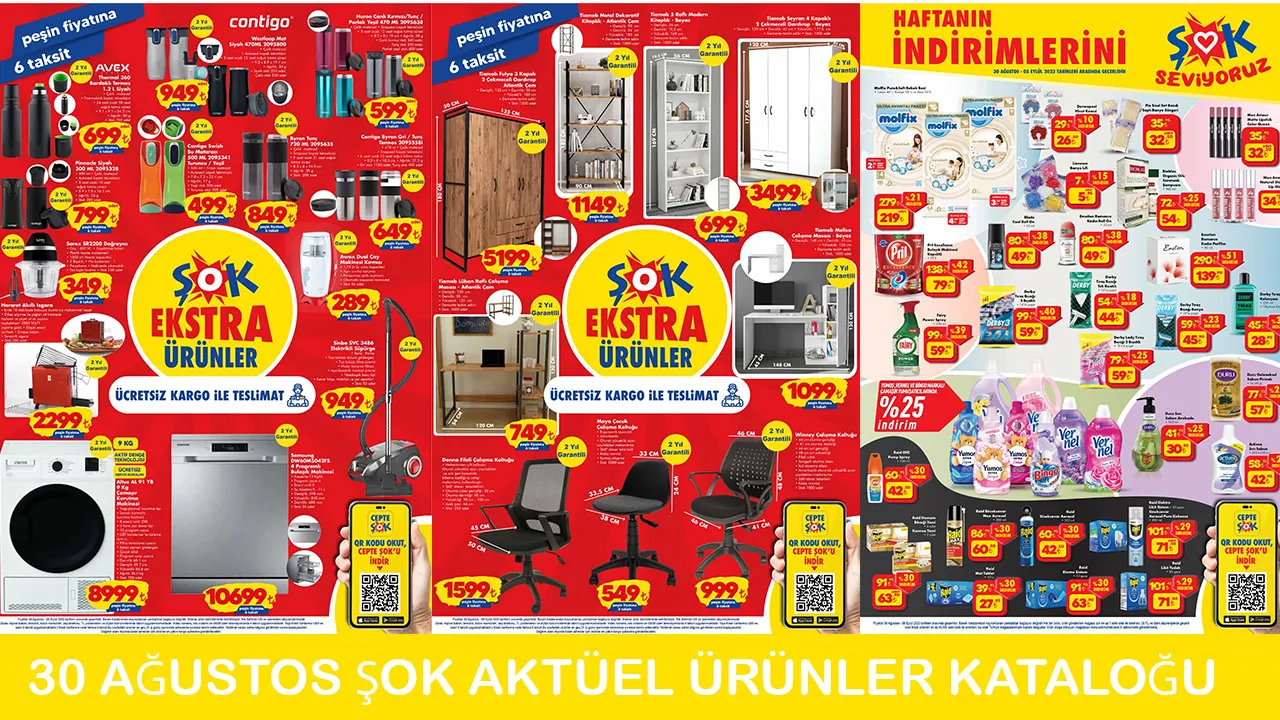 ŞOK 31 Ağustos aktüel ürünler kataloğu yayınladı! Şok indirimli ürünler listesinde bu hafta neler var?