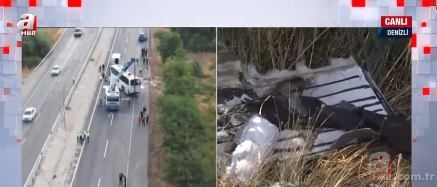 Denizli'de katliam gibi kaza! Bariyerleri aşan TIR yolcu otobüsüne çarptı! Sürücünün ilk ifadesi ortaya çıktı! 13