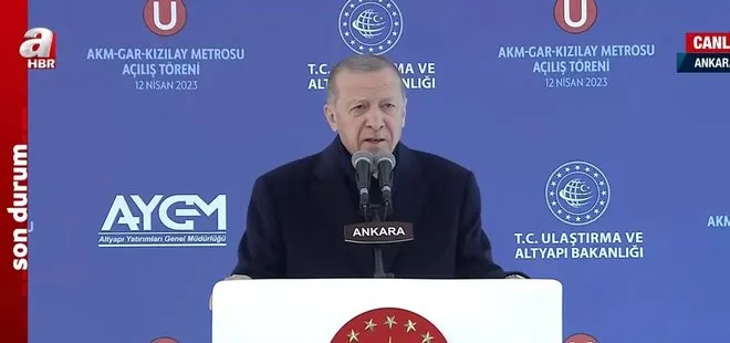 Başkent’e dev eser: AKM-Gar-Kızılay metro hattı açıldı! Başkan Erdoğan’dan 7’li koalisyona sert tepki: Kandil’den verilen talimatlarla yol yürüyorlar