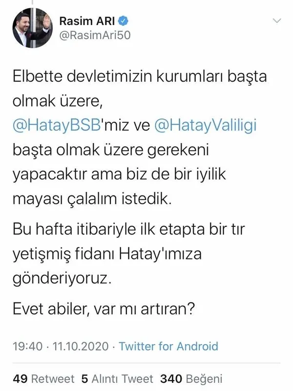 Nevşehir Belediyesi Hatay’a ilk etapta bir tır yetişmiş fidan gönderecek - 6
