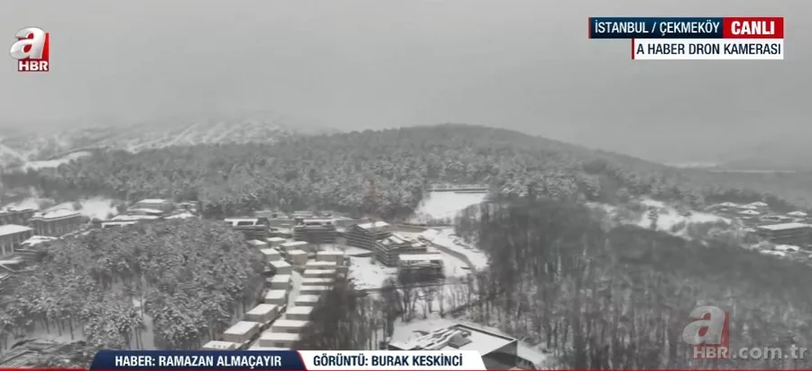 Megakent beyaza büründü! A Haber ekipleri kar nöbetinde: İşte İstanbul'dan kar manzaraları 2