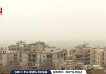 Katil İsrail Beyrut'u toz bulutuna çevirdi!