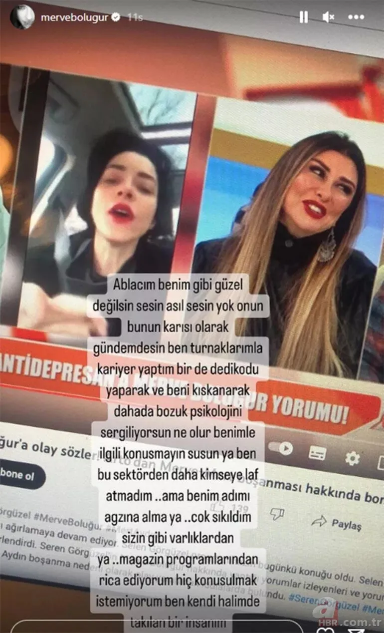 Merve Boluğur Selen Görgüzel’in sözleri sonrası çıldırdı! Zehir zemberek açıklama: Onun bunun karısı olarak… 8