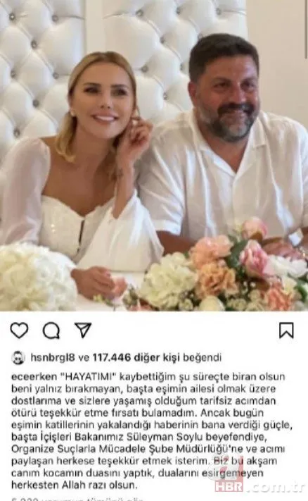 Eşi Şafak Mahmutyazıcıoğlu’nun cinayete kurban gitmesinin ardından Ece Erken’den yürek yakan paylaşım!