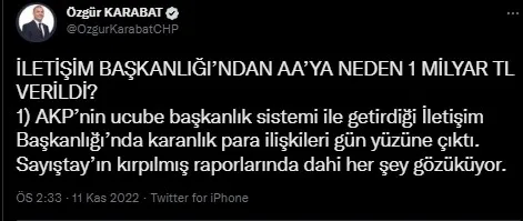 devlet-isleyisi-bilmeyen-chpli-ozgur-karabata-iletisim-baskanligindan-yanit-ibretlik-1668192794665.jpg Devlet işleyişi bilmeyen CHP'li Özgür Karabat'a İletişim Başkanlığından yanıt: İbretlik - 1