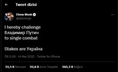 Putin’i dövüşe çağıran Elon Musk’a Rusya’dan misilleme: Sen küçük şeytansın! Çeçen Lider Kadirov da düelloya katıldı