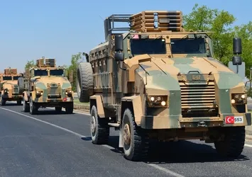 Suriye sınırına askeri sevkiyat