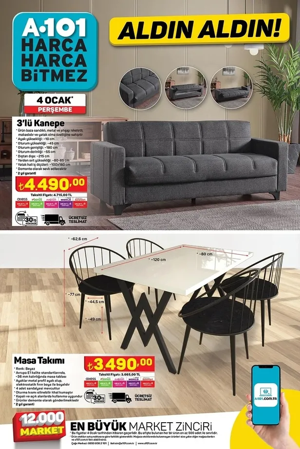 4 Ocak A101 aktüel indirim kataloğu yayınlandı! Filtre kahve makinesi, Samsung süpürge, Arzum ütü, Granit tencere seti uygun fiyattan satışta
