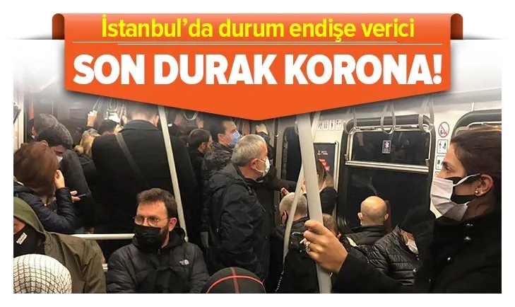 İstanbul'da toplu taşımada sırt sırta yolculuk! Koronavirüs tedbirleri hiçe sayıldı