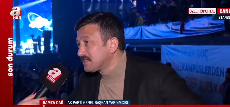 İstanbul'da gençler buluşması! AK Parti Genel Başkan Yardımcısı Hamza Dağ A Haber'de: Türkiye Yüzyılı dedirtmeyi bu gençler sağlayacak