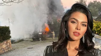 Riva'daki evi küle dönmüştü! Aslıhan Karalar yangının çıkış sebebini açıkladı