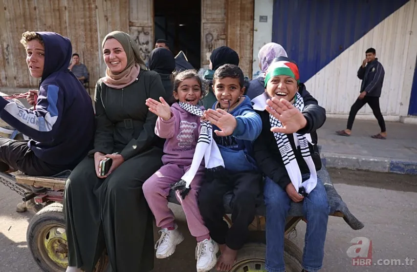 Zafer direnenlerin oldu! Gazze'de ateşkes böyle kutlandı 9