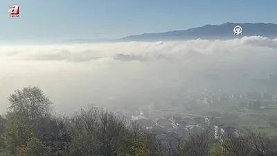 Kocaeli’de sis denizi etkili oldu