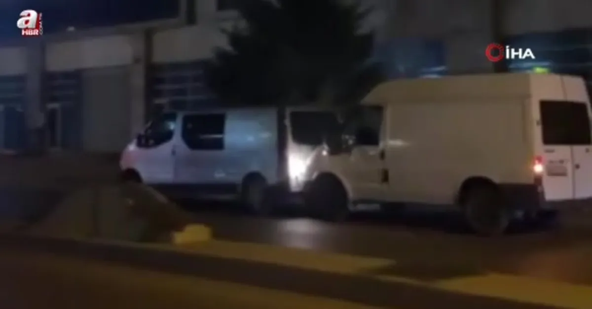 Arnavutköy’de tehlikeli yolculuk kamerada