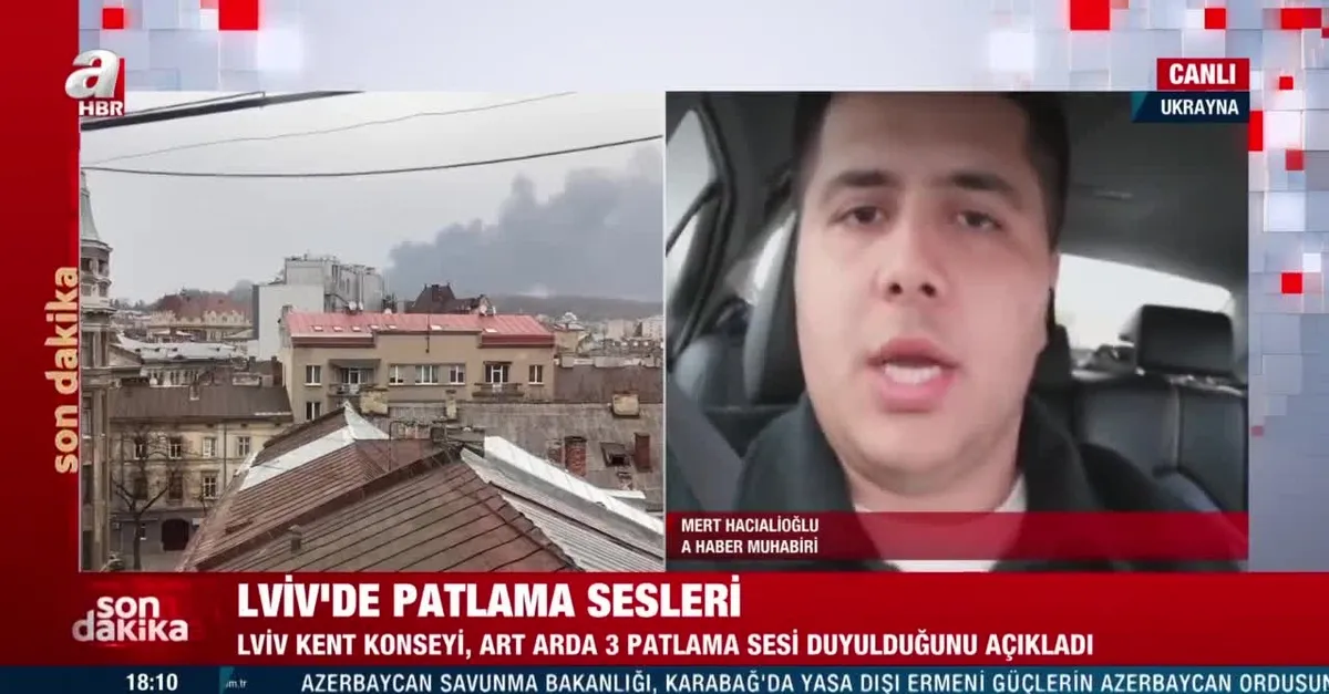 Ukrayna'nın Lviv şehrinde 3 büyük patlama