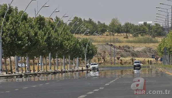 Diyarbakır’da kavurucu sıcaklar sebebiyle cadde ve sokaklar ıssız kaldı