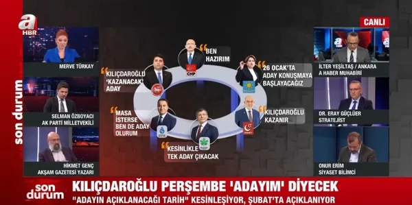 Kılıçdaroğlu perşembe ’adayım’ diyecek! Son kulis bilgileri A Haber’de masaya yatırıldı: CHP’li 11 belediye başkanı yarın destek verecek