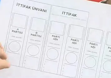 İşte 24 Haziran’da kullanılacak oy pusulası