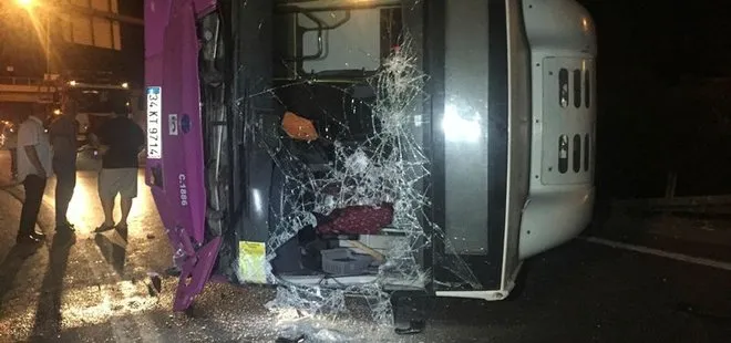 İstanbul Ümraniye’de İETT otobüsü kaza yaptı