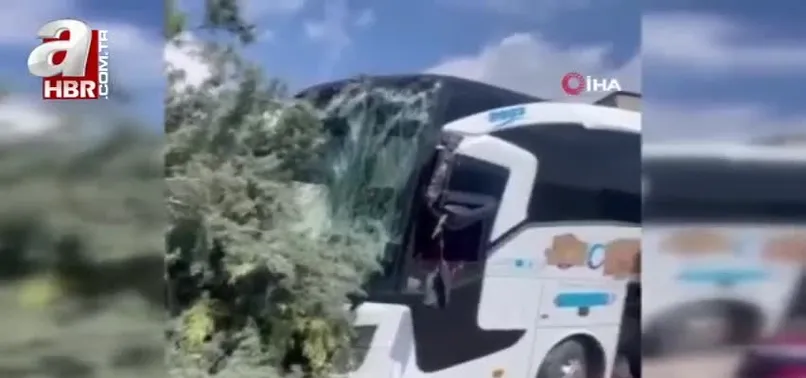 Yolcu otobüsü bir evin bahçesine girdi