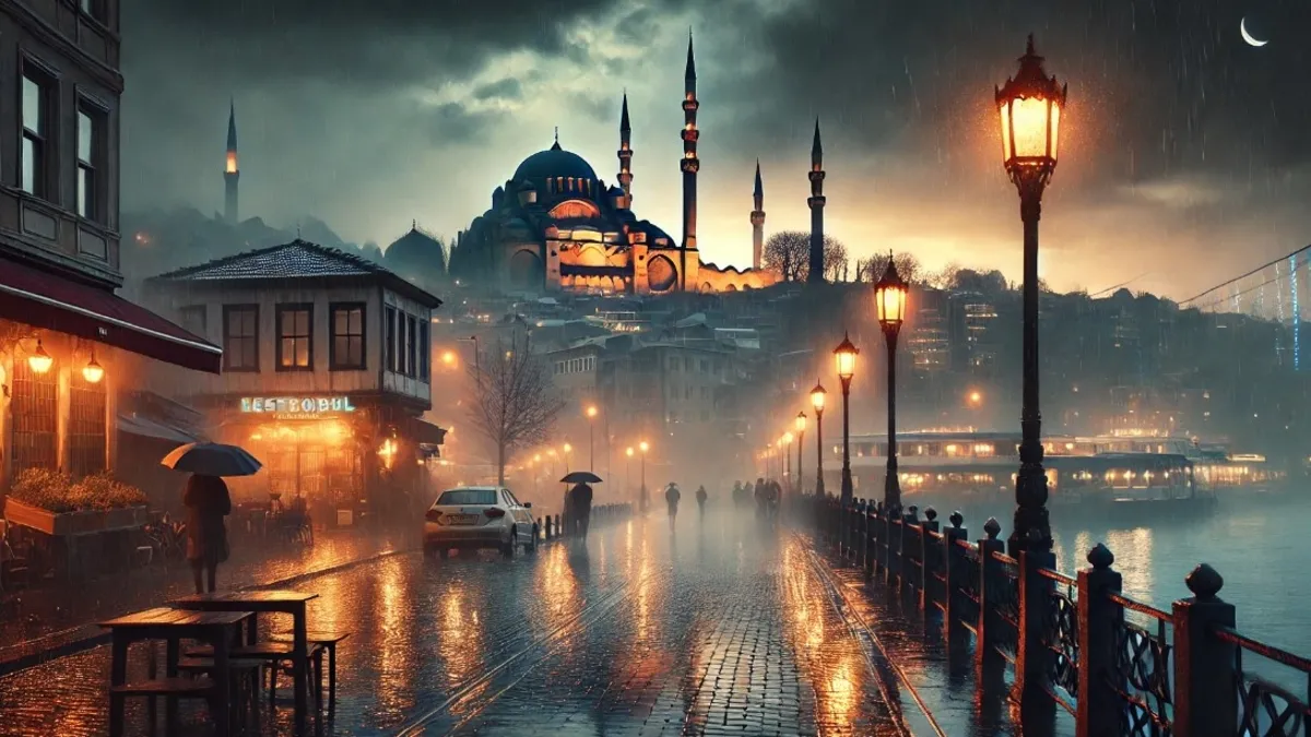 İstanbul pazar sabahına sağanak yağış ile uyandı! Çok sayıda vapur seferi iptal