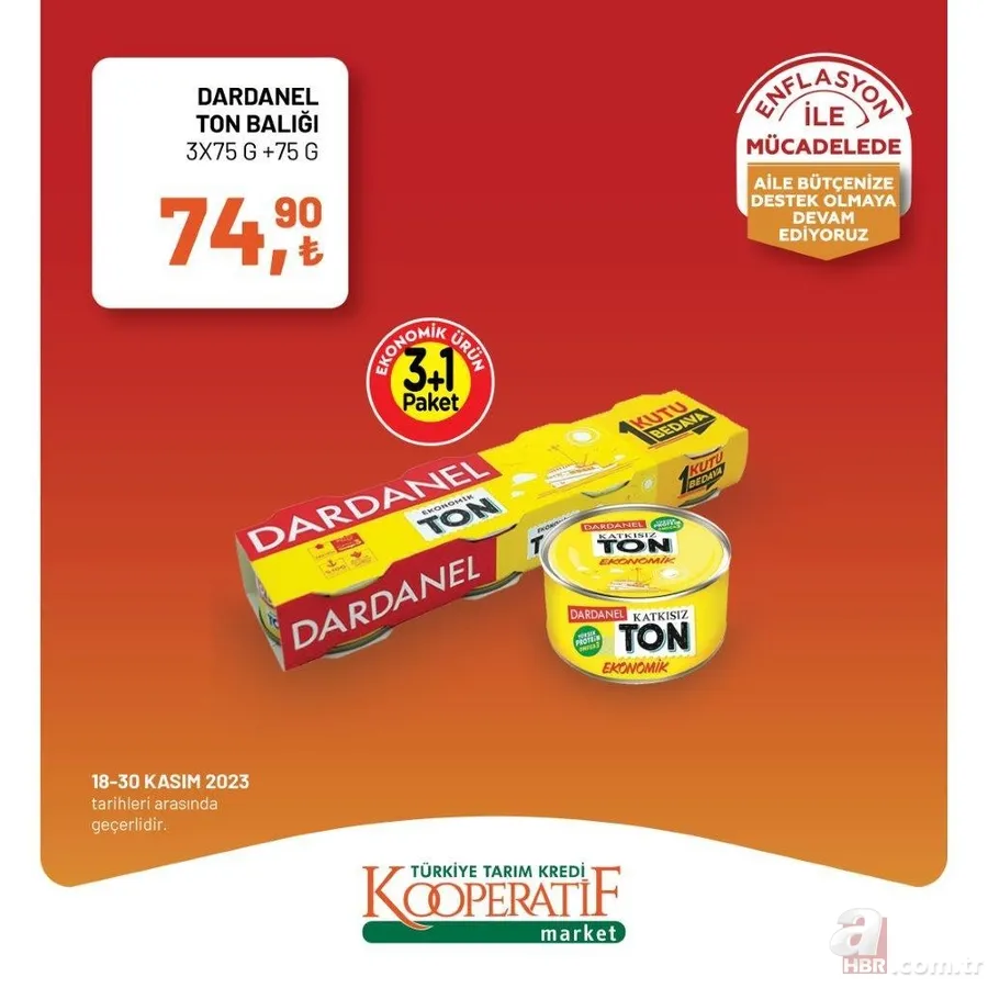 Tarım Kredi Market Kasım indirimleri bitiyor! Tost peyniri, sıvı deterjan, tuvalet kağıdı, domates salçası ve dana kıyma kaç TL’ye satılıyor? 17