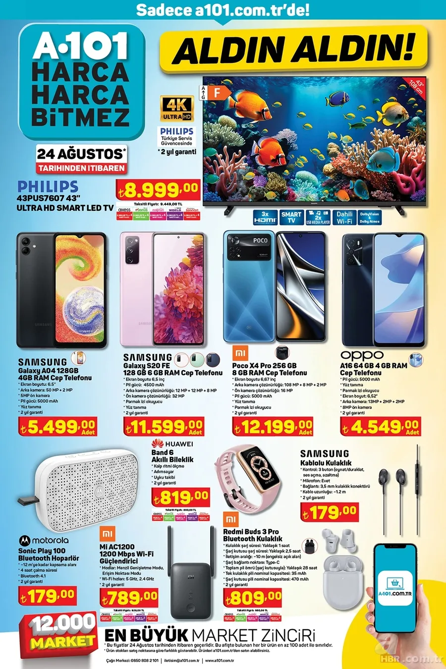 A101 24 Ağustos aktüel ürünler kataloğu! Tam 16 sayfa üründe indirim yapıldı 17