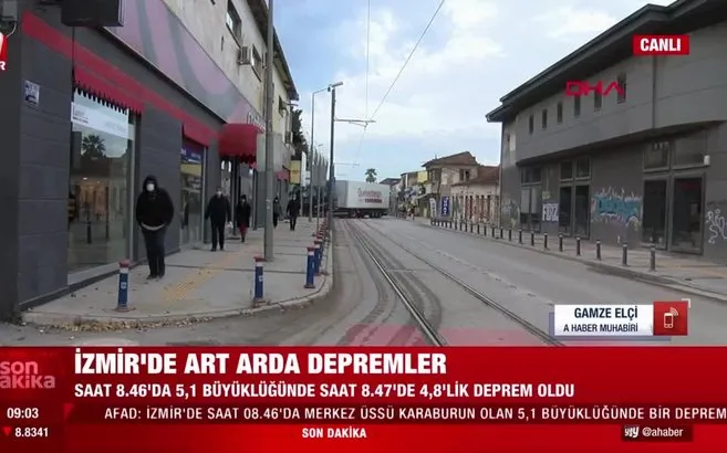 Son Dakika Izmir De Art Arda Depremler Iste Ilk Goruntuler Ahaber Video Izle
