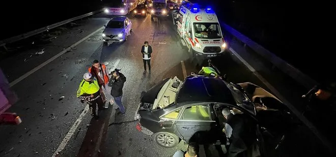Anadolu Otoyolu’nda feci kaza: 6 yaralı