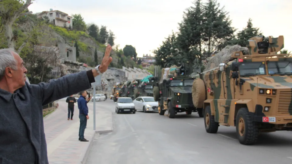 Suriye sınırına askeri sevkiyat