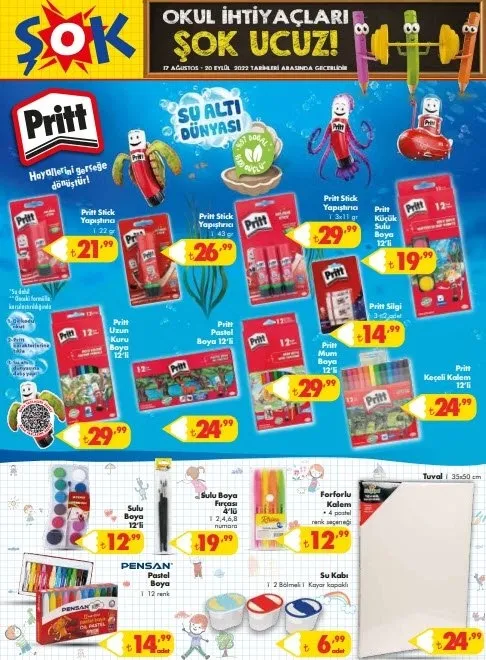 BİM, ŞOK, A101 kırtasiye ürünleri ne zaman satılacak? BİM, ŞOK, A101 kırtasiye ürünleri kataloğu çıktı mı?