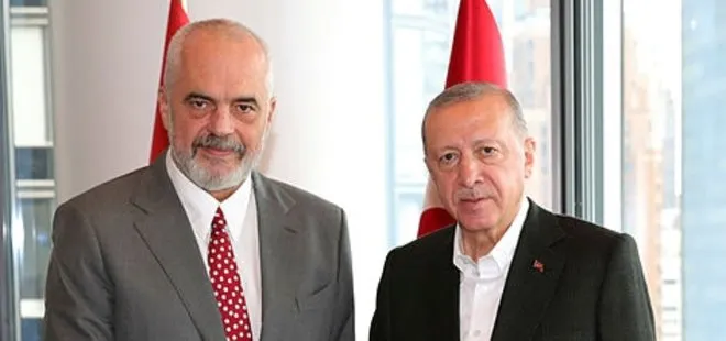 SON DAKİKA: Başkan Erdoğan ABD’de Arnavutluk Başbakanı Edi Rama ile görüştü