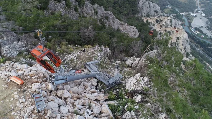 Teleferik faciası havadan böyle görüntülendi - 2