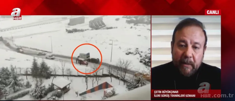 Karlı havalarda araç nasıl kullanılmalı? Sürücüler nelere dikkat etmeli? Güvenli sürüş teknikleri neler? A Haber'de anlattı 1