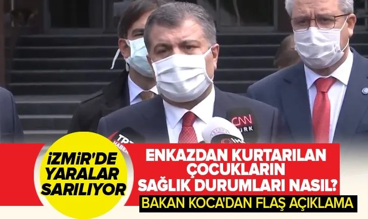 Son dakika: İzmir depreminin yaraları sarılıyor! Sağlık Bakanı Koca’dan son durum hakkında flaş açıklama