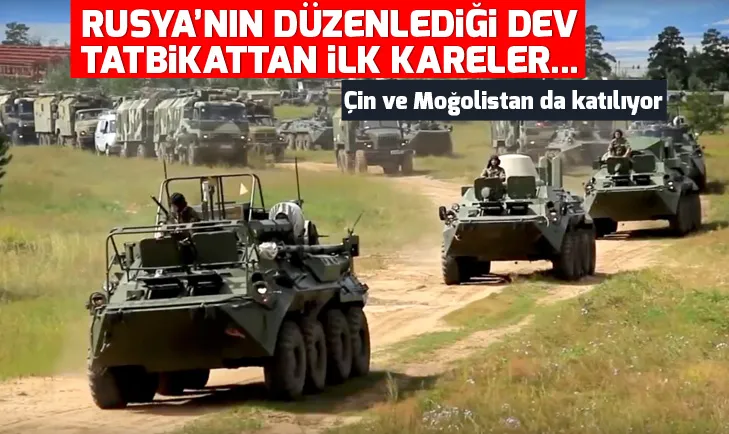 Rusyanın düzenlediği Vostok-2018 tatbikatından ilk kareler...