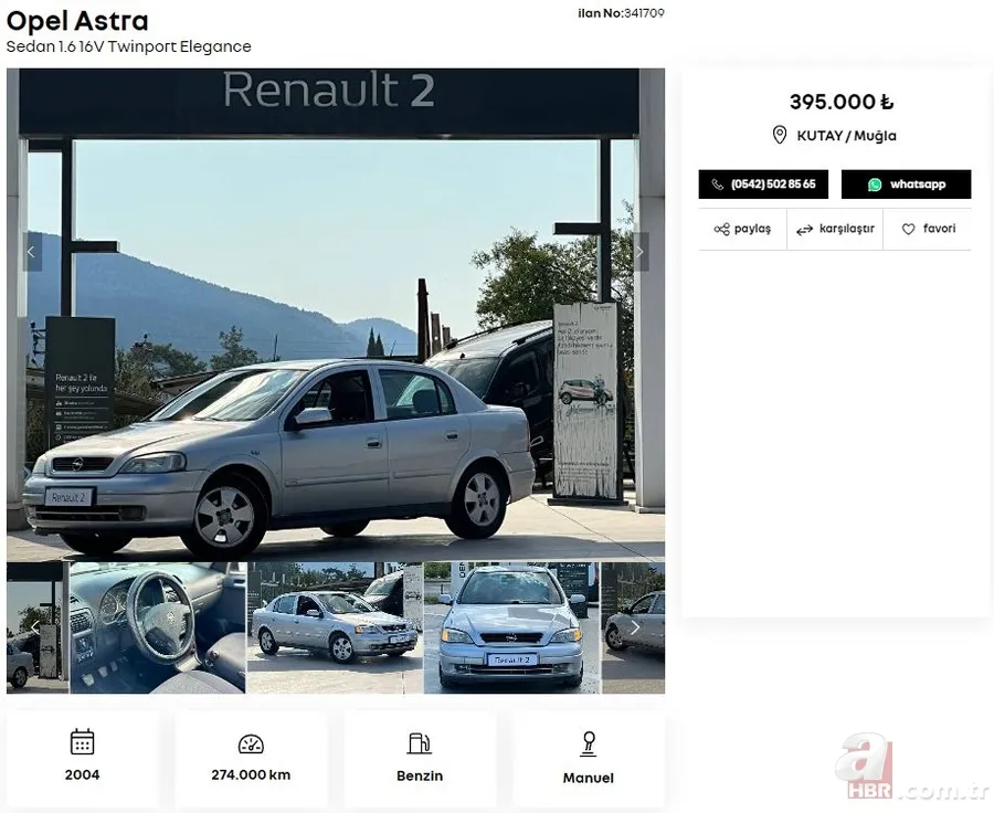 Listede en pahalı ikinci el araç 500 bin TL! Renault 12 ay garanti ile satışa sunuyor! İşte Renault, Peugeot, Fiat, Volkswagen, Hyundai, Opel…. 14