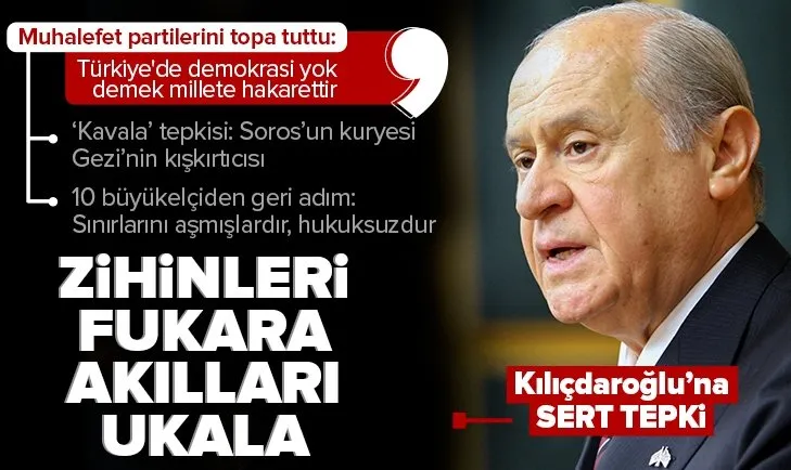 Son dakika: MHP Grup Toplantısı | Devlet Bahçeli’den ’Osman Kavala’ tepkisi: Soros’un kuryesi Gezi’nin kışkırtıcısı