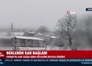 Beklenen kar başladı