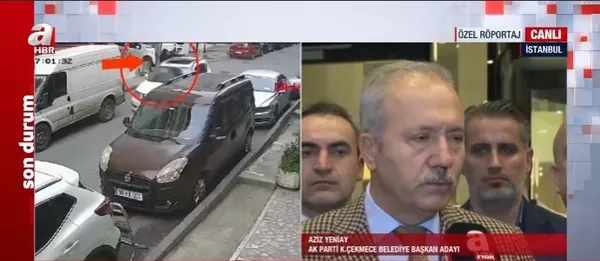 AK Parti Küçükçekmece Belediye Başkanı adayı Aziz Yeniay A Haber’de! Seçim çalışmasına saldırı nasıl oldu? Otomatik silahlarla ateş edildi