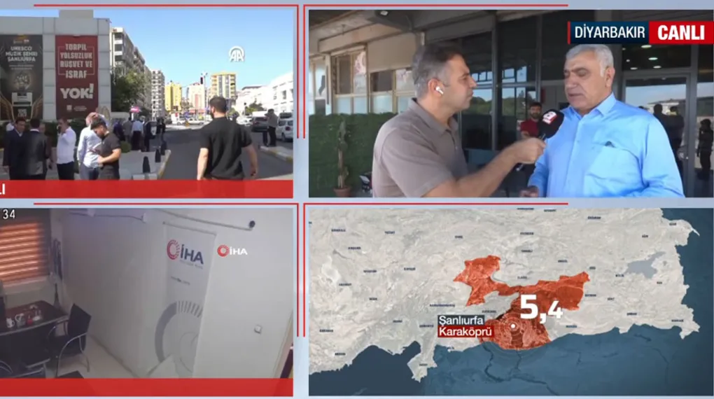 Şanlıurfa Karaköprü'de 5,4 büyüklüğünde deprem! A Haber ekipleri bölgeden aktardı