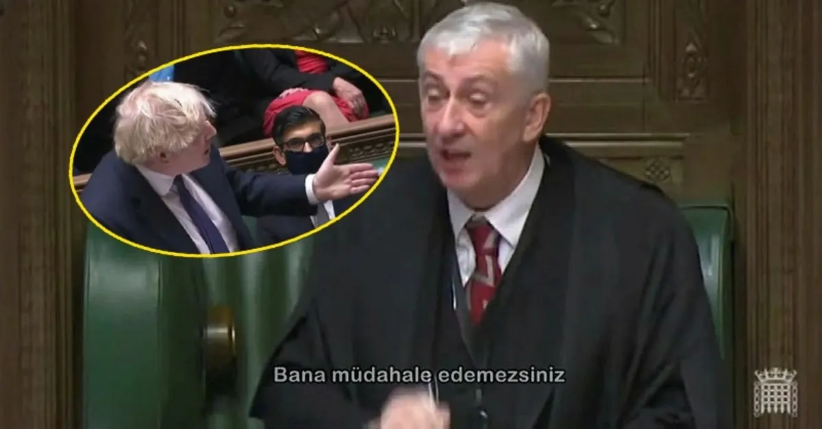 İngiltere Avam Kamarası Başkanı Sir Lindsay Hoyle'dan Boris Johnson’a sert sözler