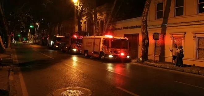 Galatasaray Üniversitesinde çıkan yangın panik oluşturdu