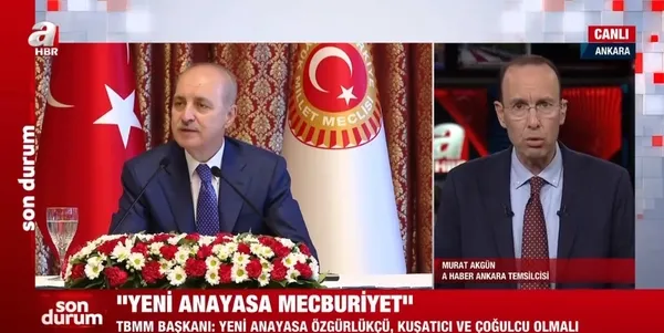 TBMM Başkanı Numan Kurtulmuş’tan yeni anayasa açıklaması: Türkiye’nin boynunun borcudur