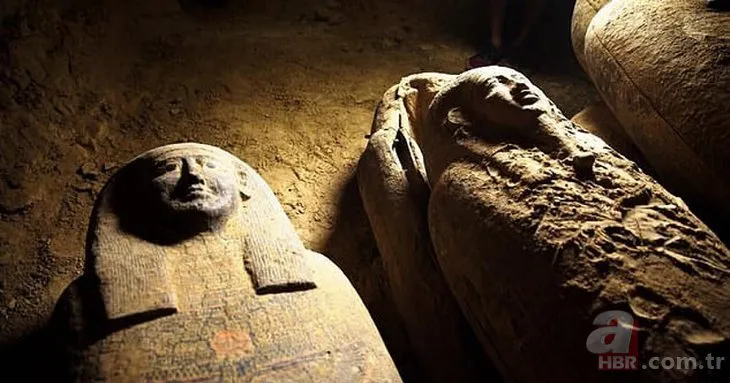 Arkeologlar gözlerine inanamadı! Bulunan 13 tabut 2 bin 500 yıllık çıktı! Mısır’da sır perdesi aralandı